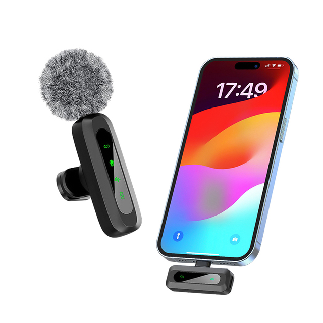 Factory 2.4GHz Mini Wireless Phone Lapel Plug-Play for Vlogging Recording Microphone USB Clip Podcast Class Recording Microphone