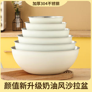 深嵌套环保不锈钢搅拌碗套装洗碗机安全冰柜安全家用厨房食品储存组织者 - Product Image 3