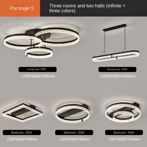 โคมไฟเพดานอะคริลิค LED ทรงเรขาคณิตแบบมินิมอล พรีเมียม ร่วมสมัย พร้อมรีโมทคอนโทรล สำหรับบ้าน สำนักงาน ห้องนั่งเล่น ทำจากอะลูมิเนียม - Product Image 4