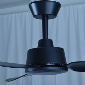 52 inch màu đen trong nhà Quạt trần không có ánh sáng Kit 3 lưỡi và tường điều khiển - Product Image 2