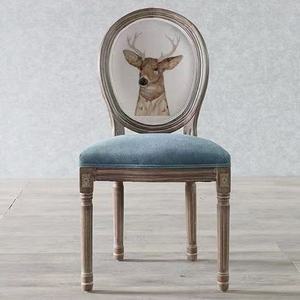 Sedie da Pranzo in Rovere Massiccio Stile Europeo Moderno con Finitura Anticata, <span class=keywords><strong>Nuovo</strong></span> Design Cinese, Arredamento per Casa, Ristorante, Caffetteria e Tempo Libero - Product Image 5