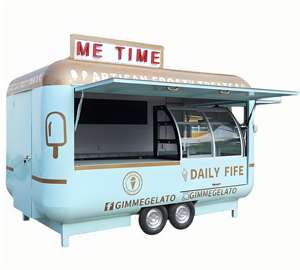 Carrito Híbrido Móvil para Tienda con Congelador <span class=keywords><strong>de</strong></span> Helados y Estantes <span class=keywords><strong>de</strong></span> Exhibición <span class=keywords><strong>de</strong></span> Mercancía para Venta en Atracciones Turísticas - Product Image 2