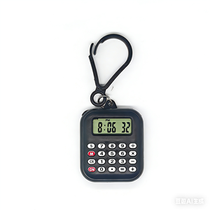 Calculadora Portátil, Reloj para Estudiantes, Calculadora Electrónica Colgante, Reloj con Fecha y Hora, Calculadora Digital con Llavero - Product Image 3