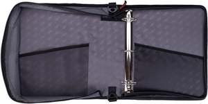 Free Sample BSCI Zipper Binder 2 Inch D-Rings 5 Subject File <b>Folder</b> Multiple <b>Pockets</b> 800 Sheet Capacity with Shoulder Strap - Product Image 6