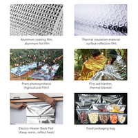 Film d'isolation thermique réfléchissant multifonctionnel en feuille d'aluminium composite PP PE POE, film de base laminé