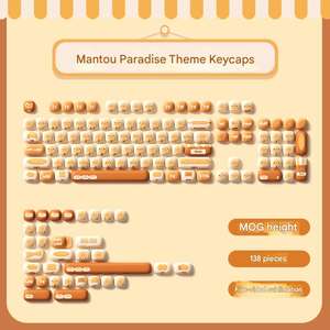 Claviers uniques Mantou Paradise, 138 touches, profil MOG, PBT, sublimation à cinq côtés, pour clavier mécanique Mx Switch 61/64/68 - Product Image 6