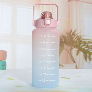 2000ml <b>Light</b>-Colored Sports Water Bottle with Large Capacity Handle and Plastic Cap - Product Image 6