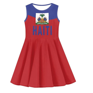 Vestidos de Verano <span class=keywords><strong>Casuales</strong></span> de Diseño Personalizado para Niñas, Vestido de Playa con Cuello Redondo, Tallas Grandes 3-16 Años, Falda para Bebés y Niñas Pequeñas - Product Image 4