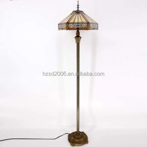 Lampe sur pied en verre FLOWFX 16 pouces, style baroque moderne, LED dimmable blanc chaud, culot E27, CRI élevé 80, garantie 2 ans, 50000 - Product Image 4