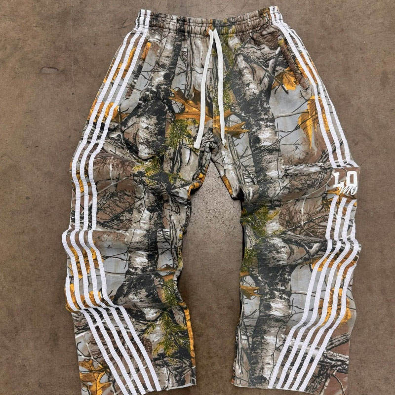 Camo Baggy Pants Men's Tactical Cargo Trousers