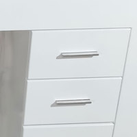 Table de manucure individuelle avec aspirateur de poussière, table de salon de manucure, table de bar à ongles avec tiroirs