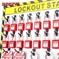 BOZZYS personnalisable 1120*800mm ouvert sécurité industrielle verrouillage à point fixe/Tagout Shadowboard pour l'utilisation de la porte