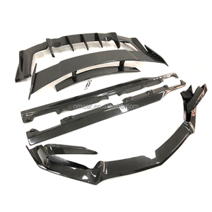 Pièces détachées pour AMG GT Renn-tech Style Carbon Fiber Front Lip Side Skirts Rear Diffuser Spoiler for Mercedes Bens AMG GTS Body Kit - Product Image 4