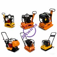 Compacteur à plaques C160, compacteur vibrant réversible robuste de 30 KN, équipé d'une marche arrière, machine de compactage du sol de 160 kg