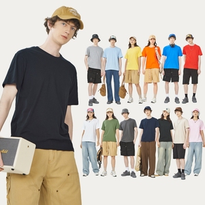 <span class=keywords><strong>T</strong></span>-<span class=keywords><strong>shirt</strong></span> Neutra Personalizzabile con Logo, in Cotone Pesante 100%, a Manica Corta, da Uomo, Stampata, Vestibilità Ampia, Girocollo - Product Image 4