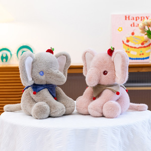 Nuovo Peluche a Forma di <span class=keywords><strong>Elefantino</strong></span> con Tema Mela - Regalo di San Valentino, Giocattolo Confortante per Dormire in Poliestere + Disponibile all'Ingrosso - Product Image 2