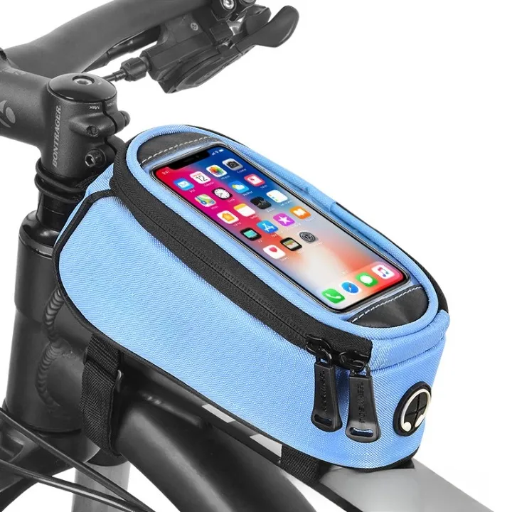 Hotsale Factory Supply Waterproof Handlebar Phone Case Bicycle Bike Front Frame Top Tube with Phone Holder For Road Bike MTB