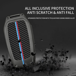 Pour Toyota alliage de Zinc Alcantara étui <span class=keywords><strong>clé</strong></span> Caver pour Toyota cuir 2024 couverture de Protection de <span class=keywords><strong>clé</strong></span> de voiture - Product Image 3
