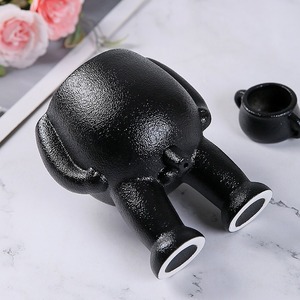 Macetas de Cerámica Negras y Blancas para Suculentas, Macetas Creativas y Bonitas para Decoración del Hogar - Product Image 5