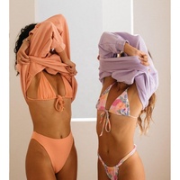 OEM Design Service Volwassen Zwemkleding Bikini Effen 2023 Hot Sale China Groothandel Bikini Meisjes Tieners