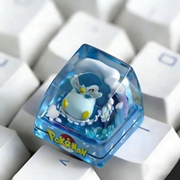 3D Printed Resin for Pokemoned Hand Poured Epoxy Resin Artisan Keycap CNC Machining Mechanical Japanese Anime Keyboard Keycaps