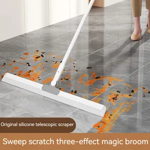 Silicone Material That Does Not Need To Be Washed By Hand Household Floor Glass Bathroom Living Room Mop Scraper Plate