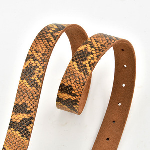 Ceinture en cuir de vachette pour <span class=keywords><strong>femme</strong></span>, motif serpent, boucle en alliage, 110 cm, pour jeans et robes, vente en gros - Product Image 6