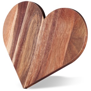 Heart Shaped Acacia <b>Wood</b> Cutting Board 35.5x29.5x1.5cm For Cheese Steak Vegetable <b>Slicing</b> Valentine's Day Gift - Product Image 1