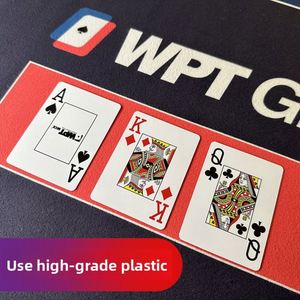 Cartes à jouer professionnelles WPT Texas Poker, modernes, en plastique rigide, imperméables, résistantes à la flexion, conformes aux normes de compétition, 9*6.5*2cm, pour tournoi - Product Image 3