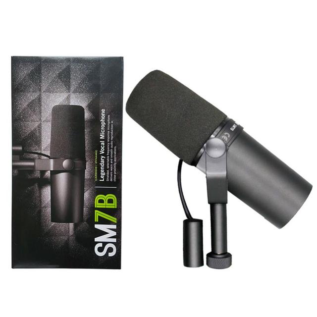 SM7B Professional Studio Microphone Cardioid Dynamic with Frequency Response for Live Vocals Recording Performance Podcast Mic