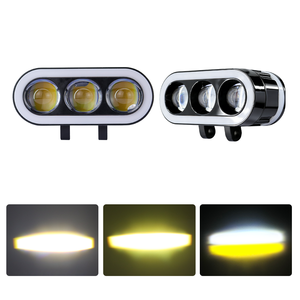 LELANPU Moto Neblineras Beam Yellow Foco 12V Faro <span class=keywords><strong>de</strong></span> Moto Ebike Luz Antiniebla LED para Coche con Ventilador <span class=keywords><strong>de</strong></span> Refrigeración - Product Image 1