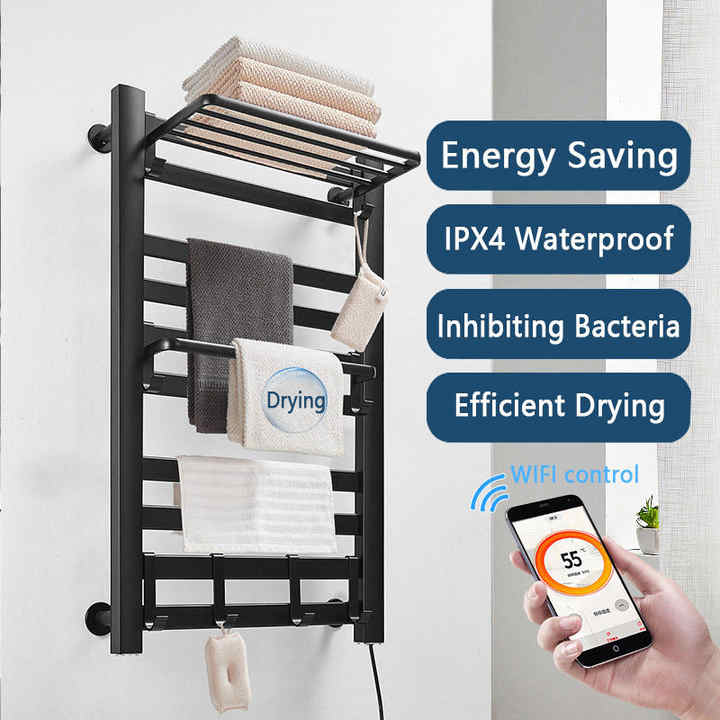 110V-220V CN/EU/US/AU/UK/Brazil Standard Towel Heated Dryer, Smart WiFi ...