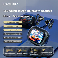 Audífonos Inalámbricos LX21 Pro con Diseño de Cápsula Espacial Transparente, Pantalla Táctil LED, Sonido Envolvente Espacial, Chip Bluetrum, Auriculares Bluetooth