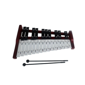 Glockenspiel 25 tons avec portée de <span class=keywords><strong>2</strong></span> <span class=keywords><strong>octaves</strong></span> - <span class=keywords><strong>Xylophone</strong></span> métallique portable avec maillets et étui de transport, touches en aluminium durables - Product Image 3