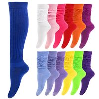 Logo personnalisé épais lâche genou haute solide hiver chaud bas doux longues jambières cuisse chaussettes hautes pour les femmes