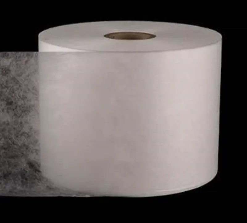 Rouleau de tissu blanc bon marché Spunlace tissu non tissé tissu non tissé en gros