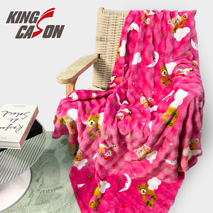 Kingcason affrettati ad acquistare tessuto in pile di flanella a bolle di colore Premium certificato OEKO-TEX a due lati per indumenti - Product Image 4
