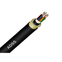 Câble Fiber optique à gaine unique Adss pour l'extérieur 8 12 48 96 câbles Fiber optique 24 cœurs G652D g6557a1