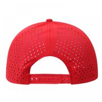 Gorra de Béisbol Unisex de 5 Paneles, de Nailon, Casual, con Visera Plana, Ajustable, con Malla Perforada con Láser y Cierre a Presión