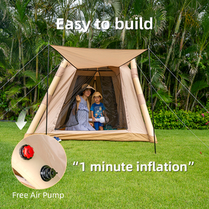 Bán Hot Xách Tay Ngoài Trời Cắm Trại Oxford Không Thấm Nước Bốn Mùa Du Lịch Gia Đình Lều Với Hai Phòng Ngủ & Phòng Khách - Product Image 2