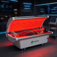 Suyzeko 510K Appareil de bien-être corporel complet de luxe homologué, lit de thérapie par lumière rouge PBM pour la guérison des blessures et les centres de longévité