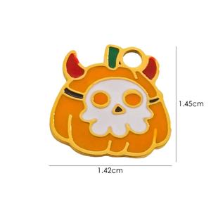 Halloween Stainless Steel <strong>Bat</strong> Ghost Skeleton Mask <strong>Charms</strong> Necklace Bracelet Accessories for Jewelry Making - Product Image 3