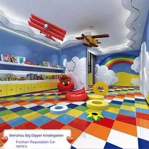 Thiết kế hiện đại 300x600 gốm sàn tường gạch đầy màu sắc đỏ vàng xanh xanh đen trắng chống trượt nhà bếp phòng tắm mẫu giáo - Product Image 6