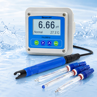 Medidor de pH/ORP Industrial en Línea, Analizador de Calidad del Agua para Piscinas, Precisión de 0.01pH, 4-20mA, RS485, Modbus RTU, IP67