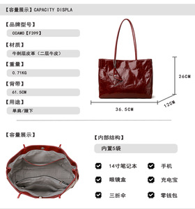 Nuevas Bolsas de Mensajero de Alta Calidad para Mujer, Bolsos de Mano de Cuero Genuino, Bolsos Cruzados, Bolsos de Hombro para Mujer, Bolsos Tote con Asa Superior - Product Image 2