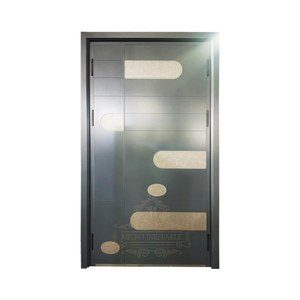 <span class=keywords><strong>Porte</strong></span> <span class=keywords><strong>d</strong></span>'<span class=keywords><strong>entrée</strong></span> en acier inoxydable de haute qualité, résistante à la rouille, pour usage résidentiel, <span class=keywords><strong>avec</strong></span> serrure à code électronique, trappe pour chat et ventilateur - Product Image 2