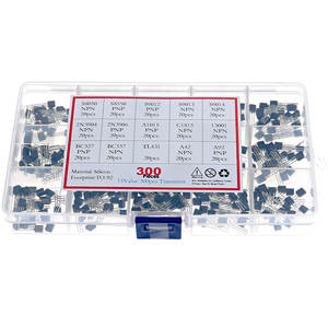 300 piezas 15 valor x 20 piezas Transistor TO-92 caja surtida Kit transistores S9012 S9013 S9014 S8050 S8550 2N3904 2N3906 BC327 BC337 - Product Image 5