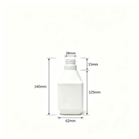 Flacon pompe carré mat en PEHD 250 ml blanc vide pour shampoing, soins de la peau, gel douche – Vente en gros, emballage personnalisé avec logo