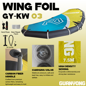 ชุดฟอยล์สามชิ้นสำหรับเล่นเซิร์ฟ OEM ODM Wingfoil Kitesurf Wing Wind Efoil sup Hydrofoil  กระดานโต้คลื่นพีวีซีแบบเป่าลม - Product Image 3