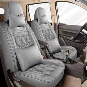 Coussin de siège avant de voiture de style sport moderne et luxueux, en cuir de haute qualité, avec maille protectrice, accessoire intérieur de voiture classique et doux - Product Image 3
